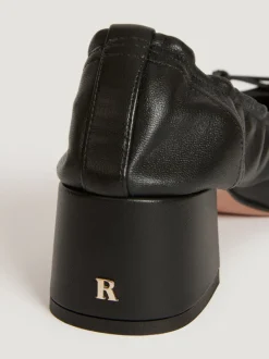 Rouje Ballerines NICOISE CuirNoir Sale