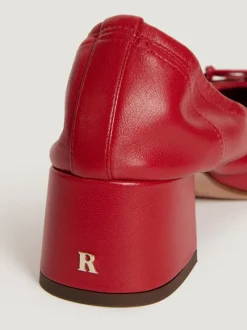 Rouje Ballerines NICOISE CuirRouge Sale