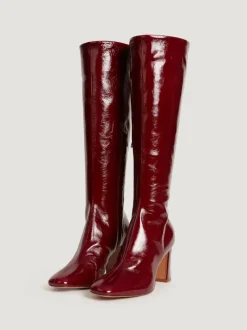 Rouje Bottes CARLA VernisBordeaux Best Sale