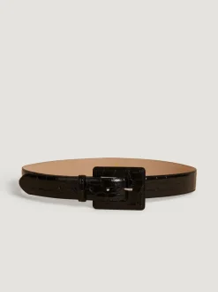 Rouje Ceinture NAWEL CrocoNoir Fashion