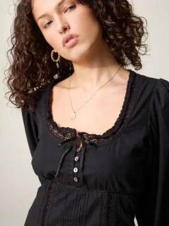 Rouje Chemise ANNETTE UniNoir Flash Sale