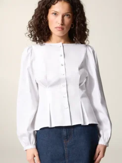 Rouje Chemise CLAUDINE UniBlanc New