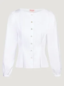 Rouje Chemise CLAUDINE UniBlanc New