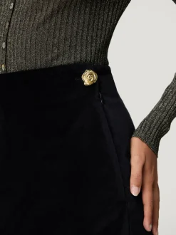 Rouje Jupe ODETTE VeloursNoir Fashion