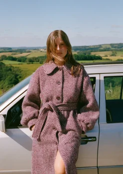 Rouje Manteau GERARD ChevronBordeaux Shop