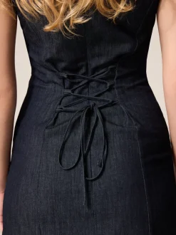 Rouje Robe ALBERTA DENIMINDIGO Discount