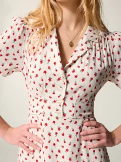 Rouje Robe ANAIS FLEURETTESAUVAGEECRU Hot