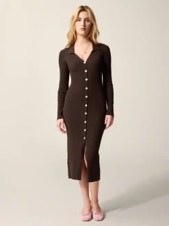Rouje Robe AURE UniMarron Clearance
