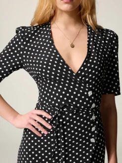 Rouje Robe GABIN PoisCarmenNoir Best Sale