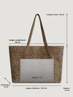 Rouje Sac CABAS CrouteLéopard Clearance