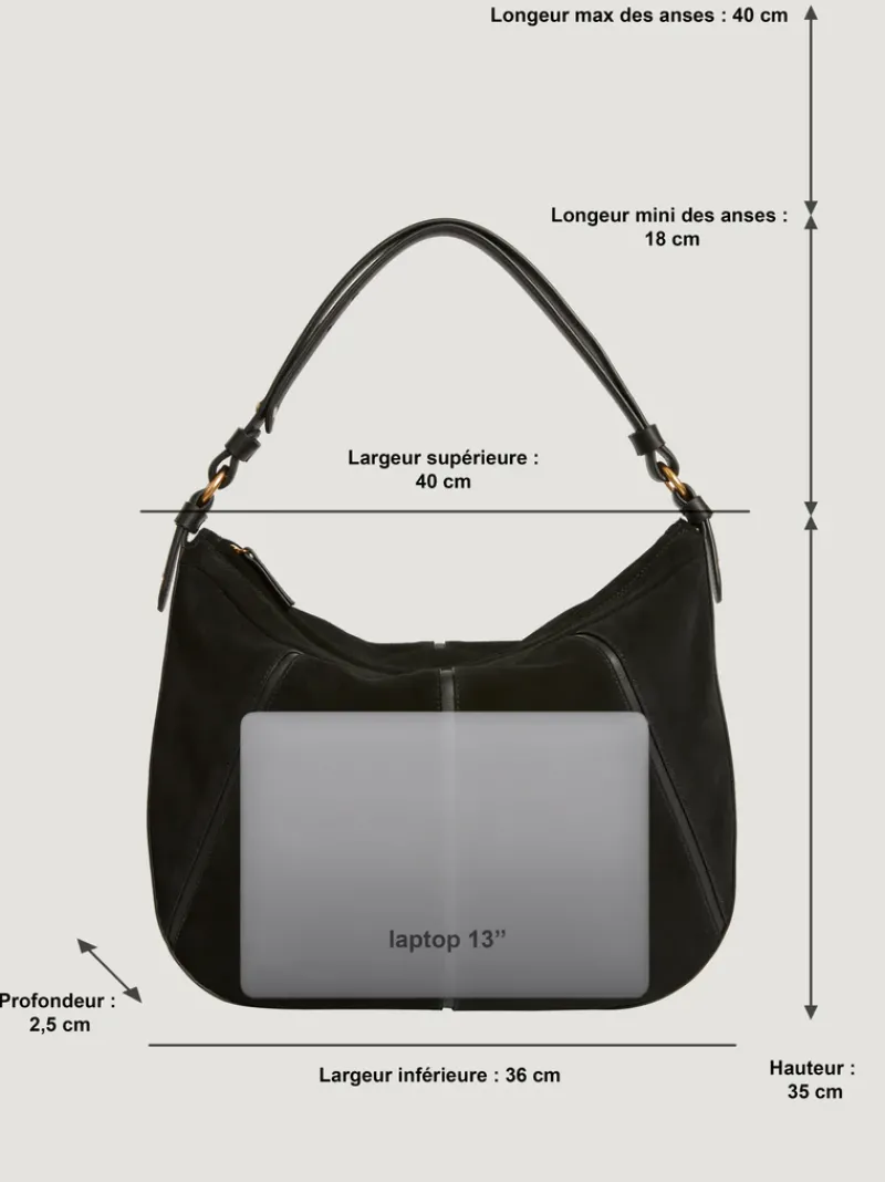 Rouje Sac METRO CrouteNoir Discount