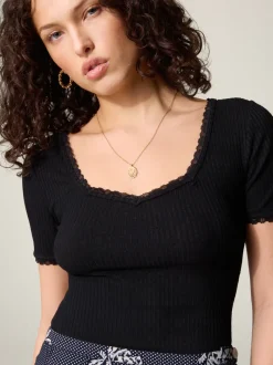 Rouje Top GIUIA Noir Discount