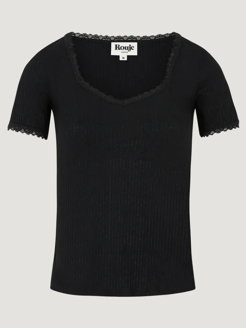 Rouje Top GIUIA Noir Discount