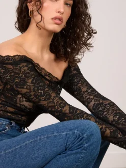 Rouje Top ROXANA DENTELLENOIR Best