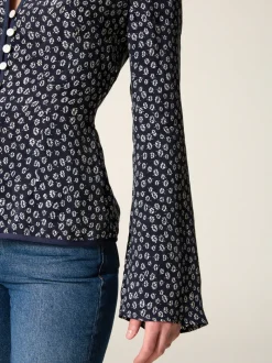 Rouje Top TEODORA BLEUETMARINE Cheap