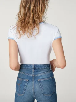 Rouje T-Shirt FERGUS CoffeeBlanc Best Sale