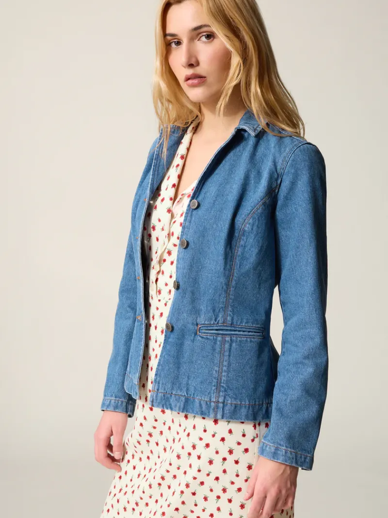 Rouje Veste ULYSSE DenimIIndigoDoubleStone Fashion
