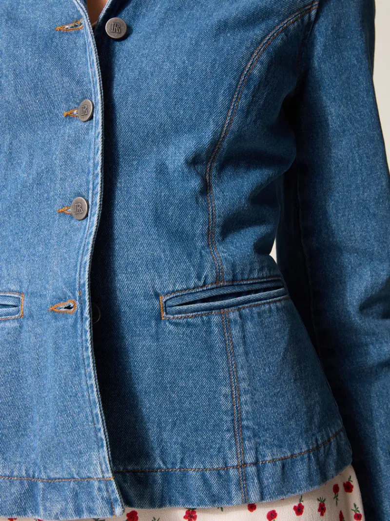 Rouje Veste ULYSSE DenimIIndigoDoubleStone Fashion