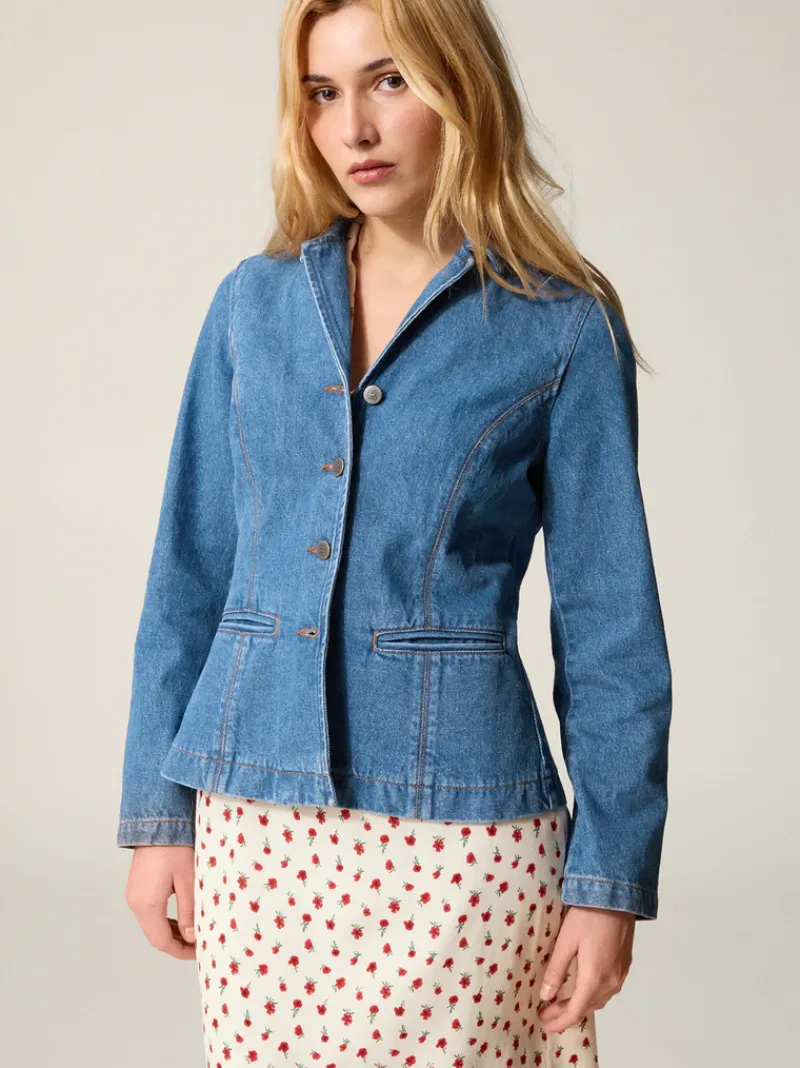 Rouje Veste ULYSSE DenimIIndigoDoubleStone Fashion
