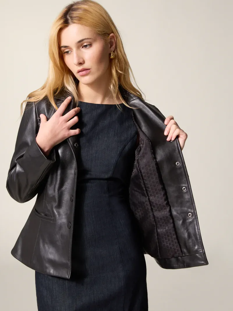 Rouje Veste ULYSSE CuirNoir Cheap